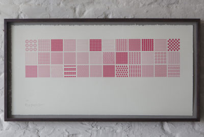 Typographic Ornament Series (Pink Framed)