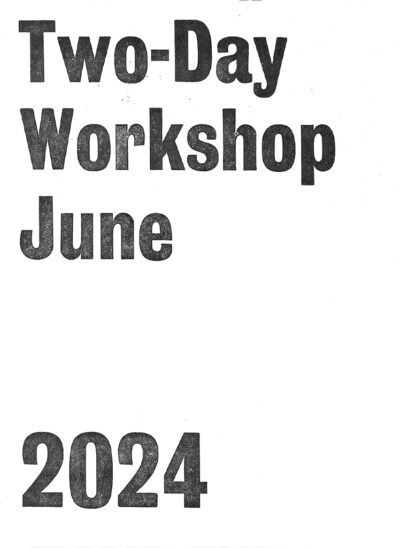 Two-Day Workshop / June 2024
