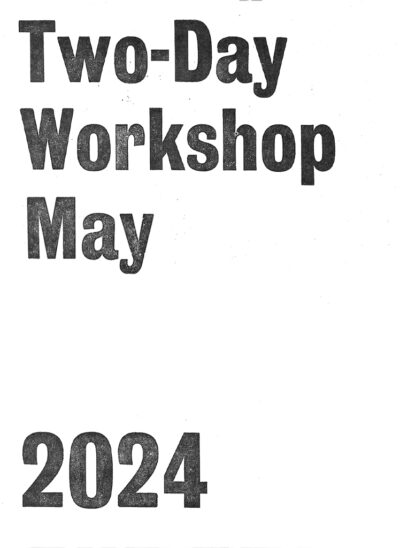 Two-Day Workshop / May 2024