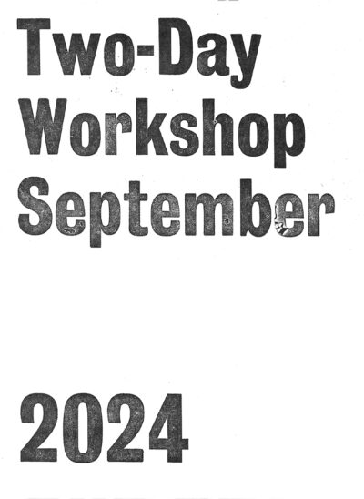 Two-Day Workshop / September 2024