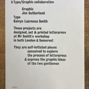A new letterpress poster — by way of a re-introduction