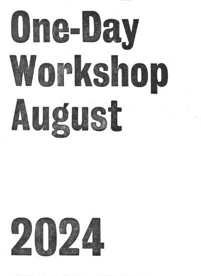 One-Day Workshop / August 2024