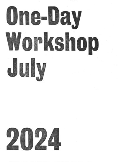 One-Day Workshop / July 2024